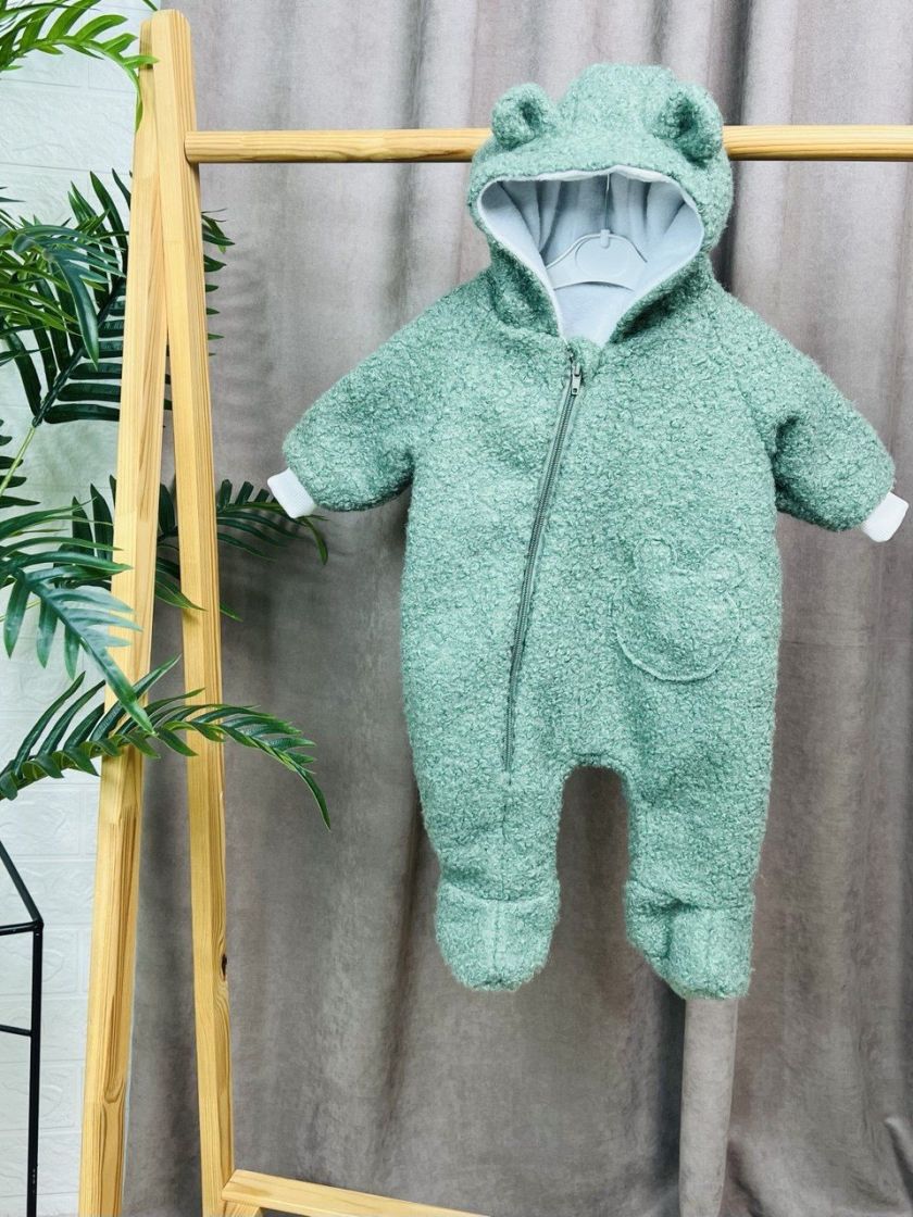 ❤ Комбінезон утеплений дитячий, "Каракуль". Колір - Оливка. Розмір - 3-6 (#57732941) ✓ Anna Konvert