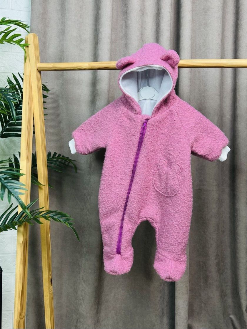 ❤ Комбінезон утеплений дитячий, "Каракуль". Колір - Рожевий. Розмір - 3-6 (#26780246) ✓ Anna Konvert