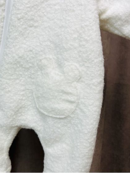 ❤ Комбінезон утеплений дитячий, "Каракуль". Колір - Молочний. Розмір - 6-9 (#135654) ✓ Anna Konvert 2