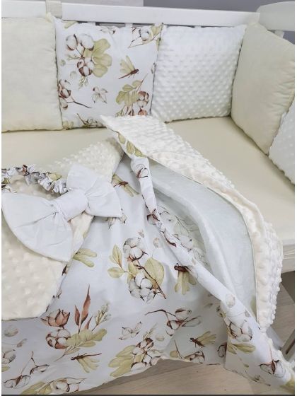 ❤ Набір у ліжко на 3 боки. Принт - Молочний зі стрикозами (#4042912) ✓ Anna Konvert 2