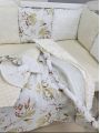 ❤ Набір у ліжко на 3 боки. Принт - Молочний зі стрикозами (#4042912) ✓ Anna Konvert
