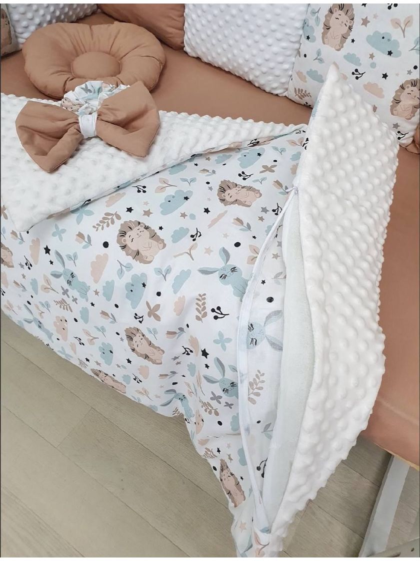 ❤ Набір у ліжко на 3 боки. Принт - Їжачки бежеві (#15670313) ✓ Anna Konvert