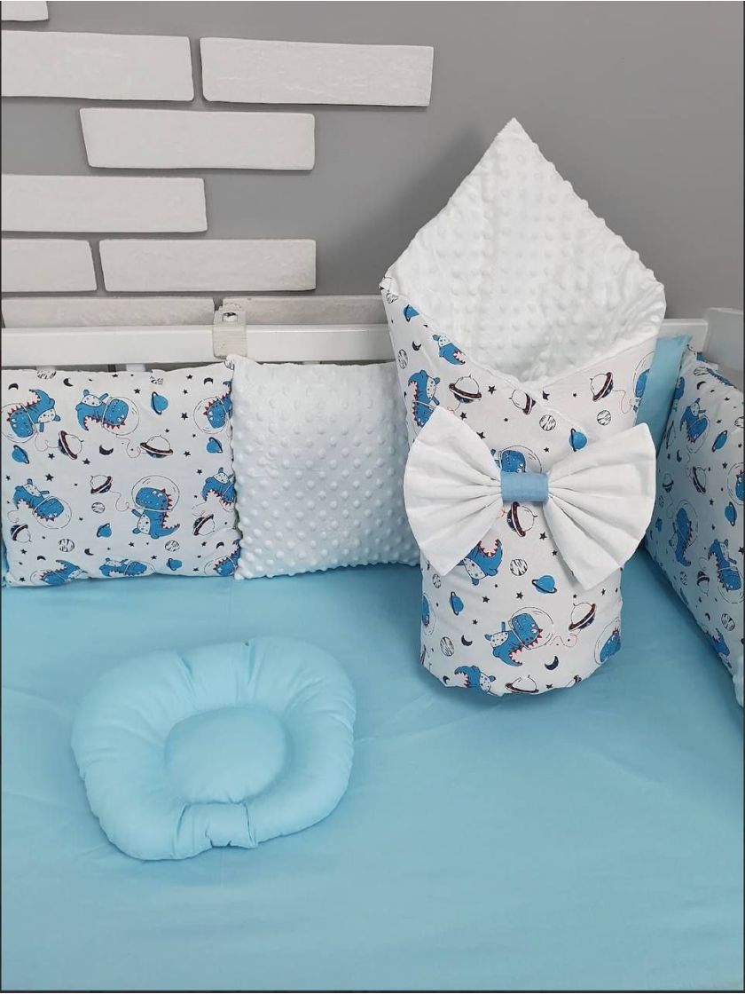 ❤ Набір у ліжко на 3 боки. Принт - Динозаврики-космонавти (#19298812) ✓ Anna Konvert