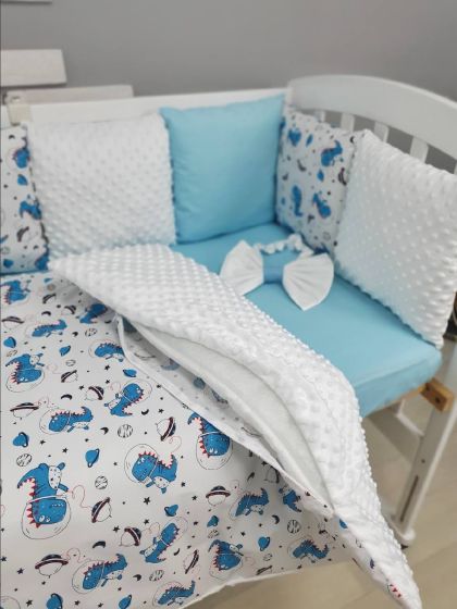 ❤ Набір у ліжко на 3 боки. Принт - Динозаврики-космонавти (#19298812) ✓ Anna Konvert 2