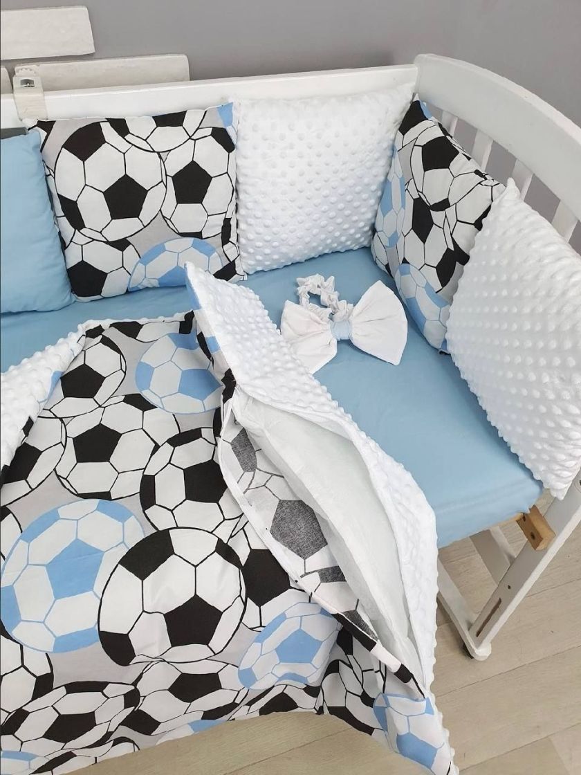 ❤ Набір у ліжко на 3 боки. Принт - Футбольні м'ячі (#99973647) ✓ Anna Konvert