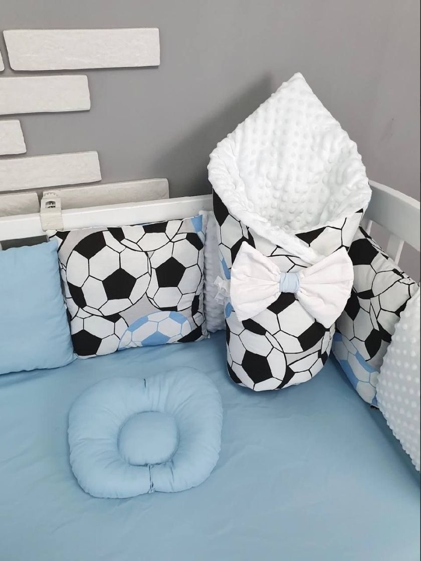 ❤ Набір у ліжко на 3 боки. Принт - Футбольні м'ячі (#99973647) ✓ Anna Konvert
