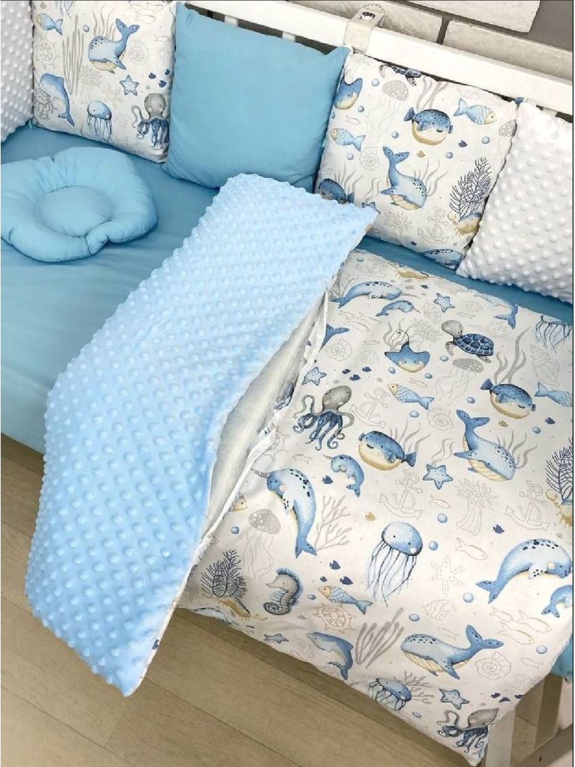 ❤ Набір у ліжко на 3 боки. Принт - Морський (#56676222) ✓ Anna Konvert