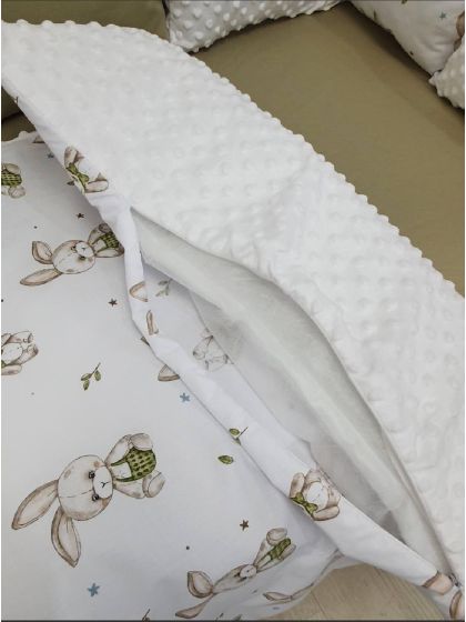 ❤ Набір у ліжко на 3 боки. Принт - Зайки оливкові (#26701085) ✓ Anna Konvert 2