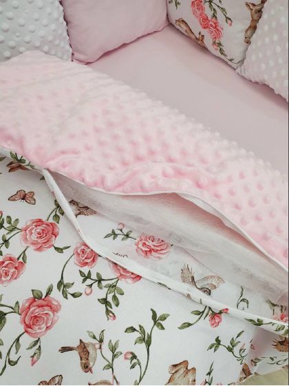❤ Набір у ліжко на 3 боки. Принт - Зайки з трояндами (#89810535) ✓ Anna Konvert 2