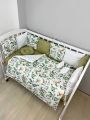 ❤ Набір у ліжко на 3 боки. Принт - Бембі оливкові (#8476552) ✓ Anna Konvert