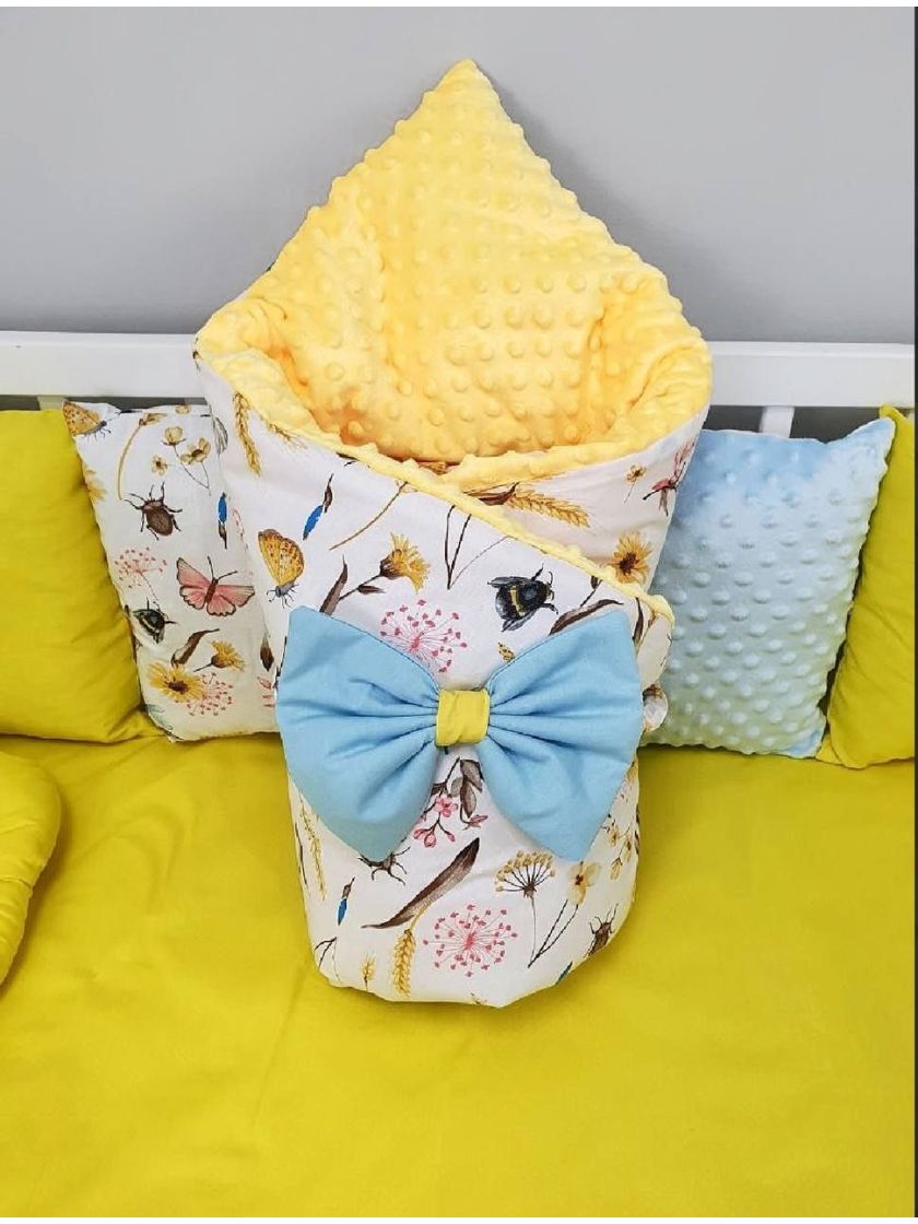 ❤ Набір у ліжко на 3 боки. Принт - Жовто-блакитний з колосками (#76184996) ✓ Anna Konvert