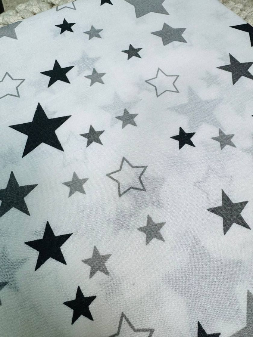 ❤ Пелюшки Ситцеві 85 см на 105 см. Принт - Зірки різні на білому (#39155581) ✓ Anna Konvert