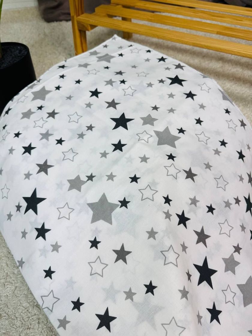 ❤ Пелюшки Ситцеві 85 см на 105 см. Принт - Зірки різні на білому (#39155581) ✓ Anna Konvert
