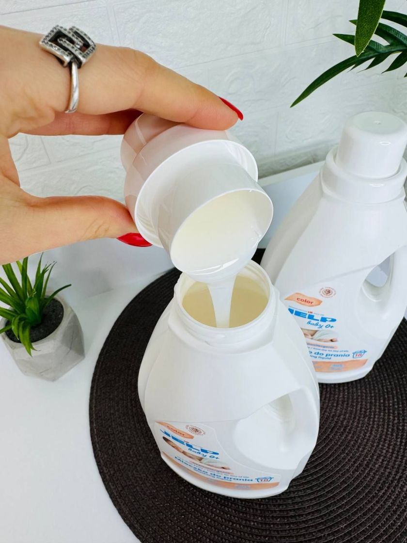 ❤ Гіпоалергенне молочко, дитячий рідкий порошок, для прання кольорового 1,5 л, 0+ JELP (#0070) ✓ Anna Konvert