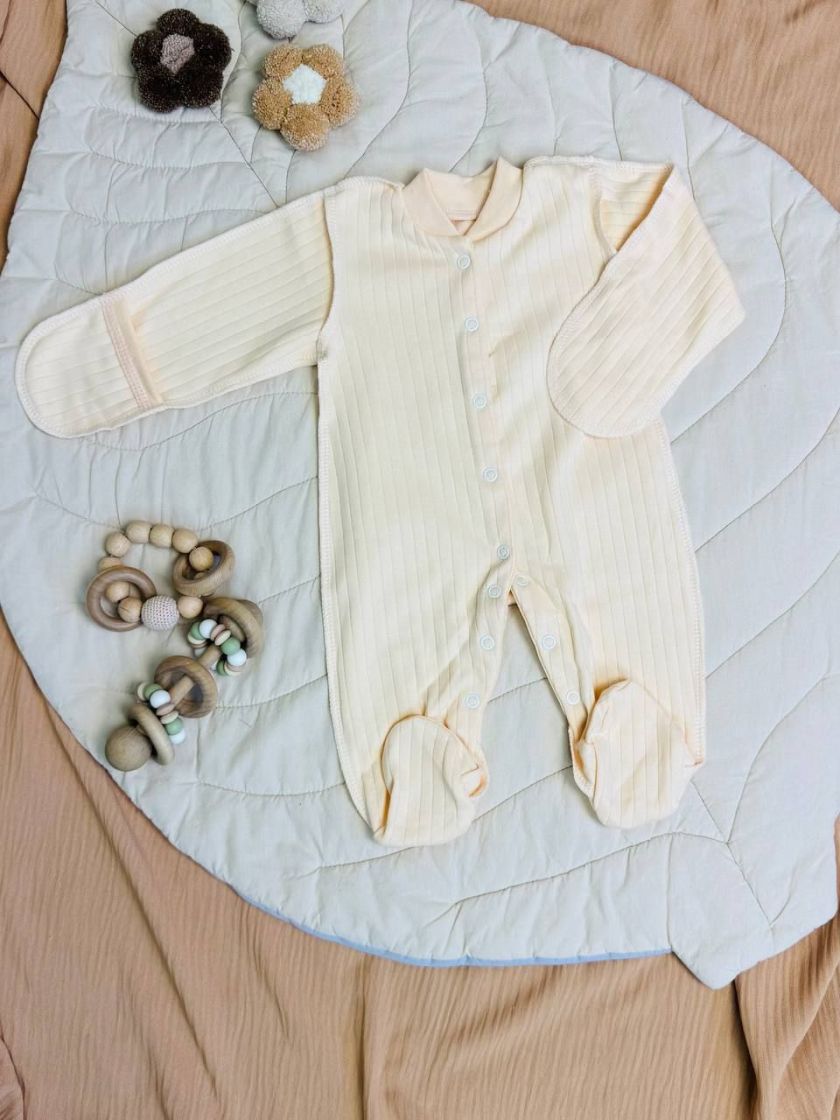 ❤ Чоловічок рубчик однотон Ромашка. Колір - Пісочний. Розмір - 56-62см (#72505354) ✓ Anna Konvert