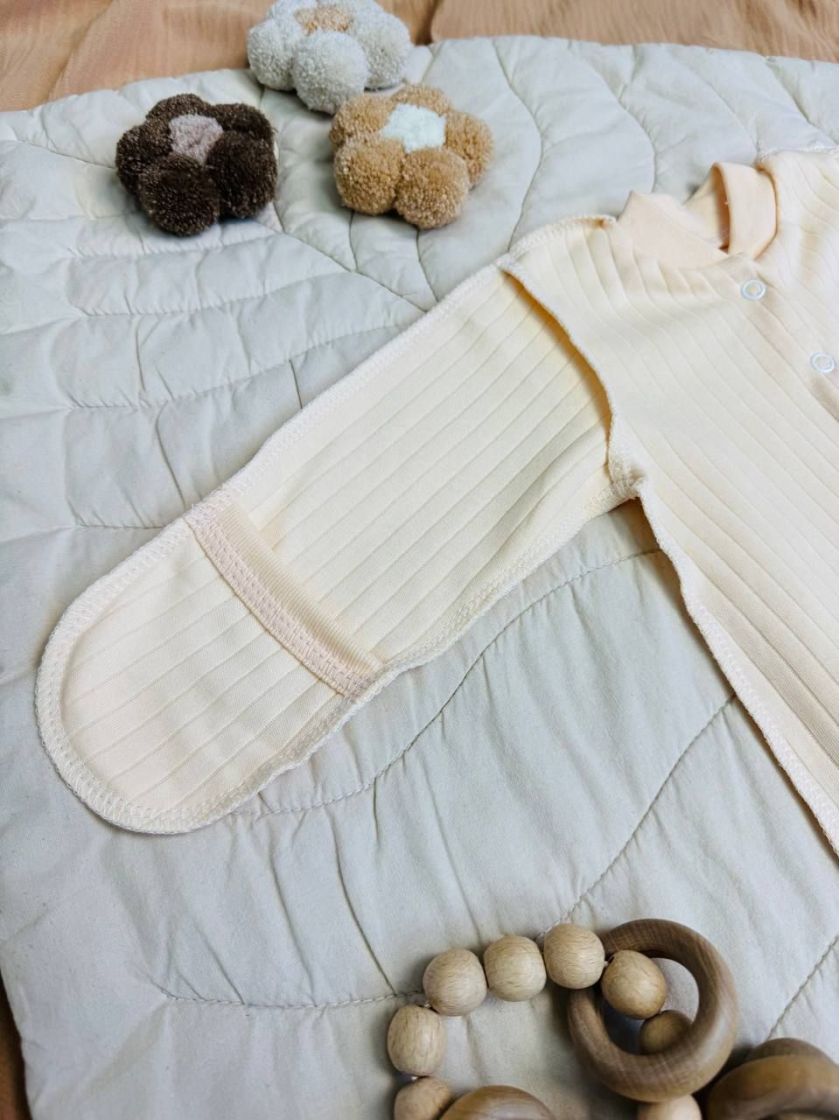 ❤ Чоловічок рубчик однотон Ромашка. Колір - Пісочний. Розмір - 56-62см (#72505354) ✓ Anna Konvert