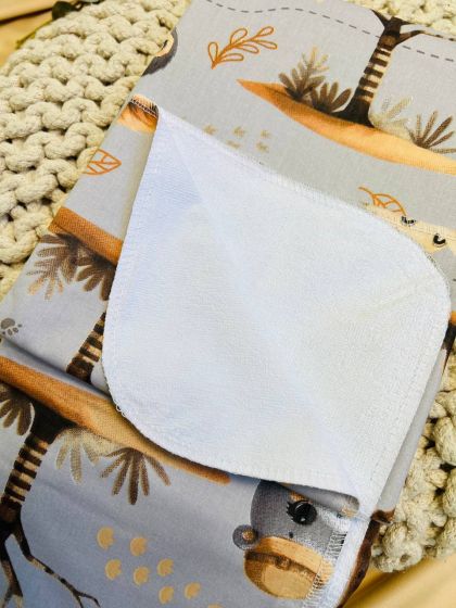 ❤ Пелюшки непромакаючі 100*80см. Принт - Сафарі на сірому (#72308153) ✓ Anna Konvert 2