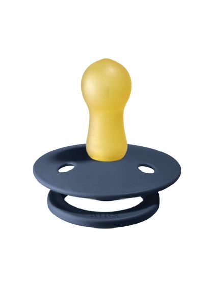 ❤ Соска пустушка BIBS Colour Latex Round (кругла). Колір - Steel Blue. Розмір - 0-6 міс (#86026227) ✓ Anna Konvert 2