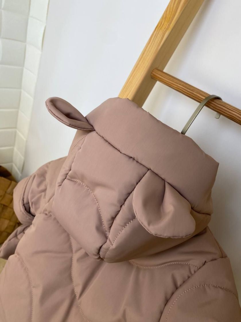 ❤ Демісезонний комбінезон "Ведмедик" хвиля. Колір - Капучіно. Розмір - 62см (#31457004) ✓ Anna Konvert