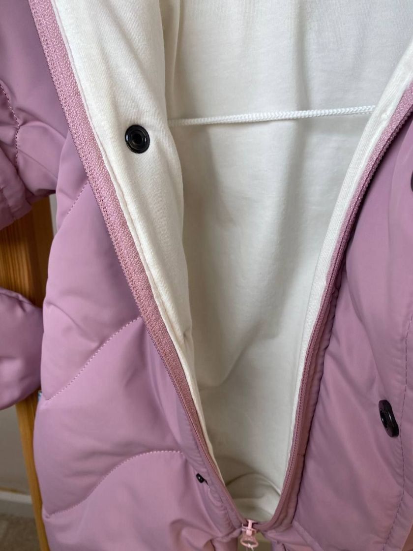 ❤ Демісезонний комбінезон "Ведмедик" хвиля. Колір - Пильна троянда. Розмір - 62см (#28603691) ✓ Anna Konvert