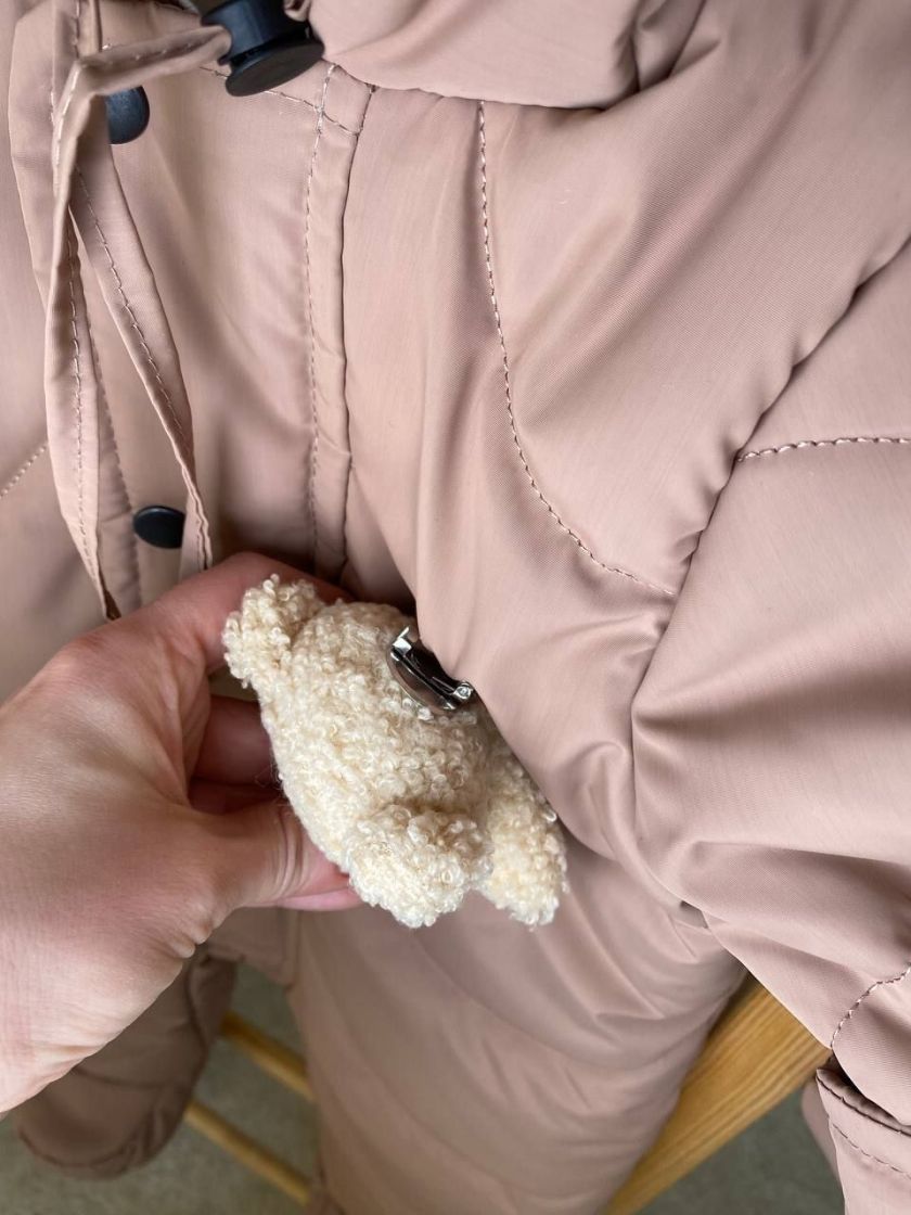 ❤ Демісезонний комбінезон "Ведмедик" хвиля. Колір - Шоколад. Розмір - 62см (#19991868) ✓ Anna Konvert