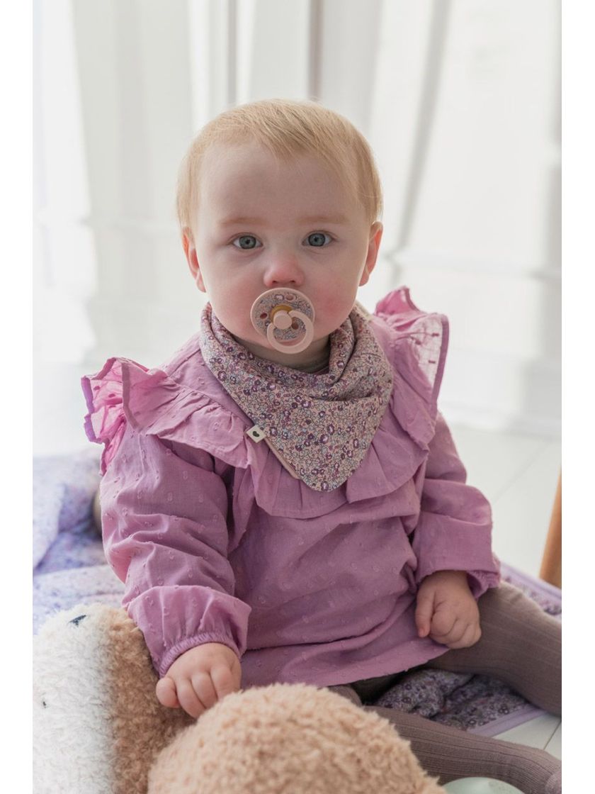 ❤ Пустушка BIBS x Liberty Colour Latex Round (кругла), 2 в упаковці, 0-6 міс. Колір - Eloise Blush / Ivory (#11011102) ✓ Anna Ko