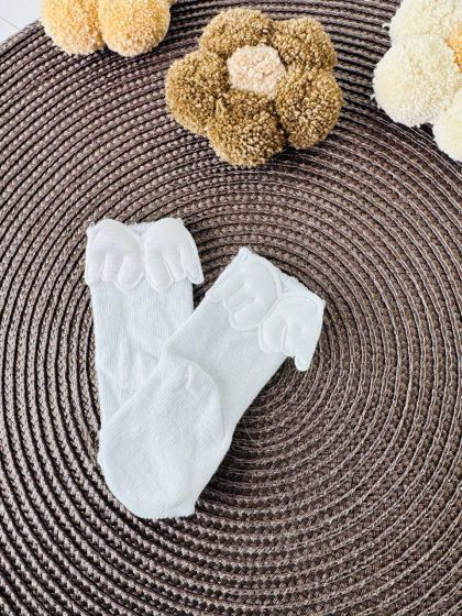 ❤ Шкарпетки без утеплення "Янголята". Колір - Білий (#0524) ✓ Anna Konvert 2