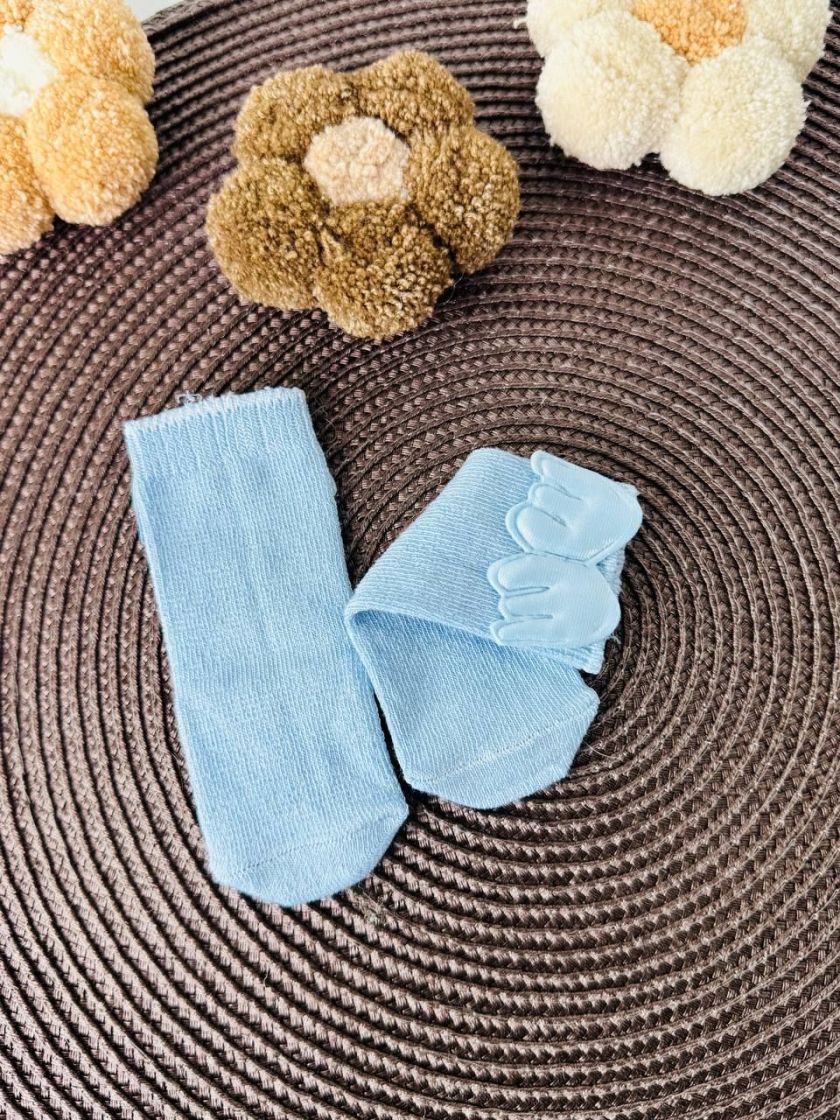 ❤ Шкарпетки без утеплення "Янголята", 0-1 міс. Колір - Блакитний (#31848387) ✓ Anna Konvert