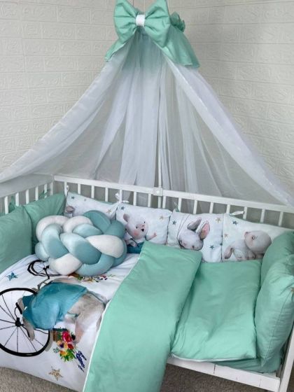 ❤ Набір принт коса з органайзером. Колір - Заєць на велосипеді (#70052194) ✓ Anna Konvert 2