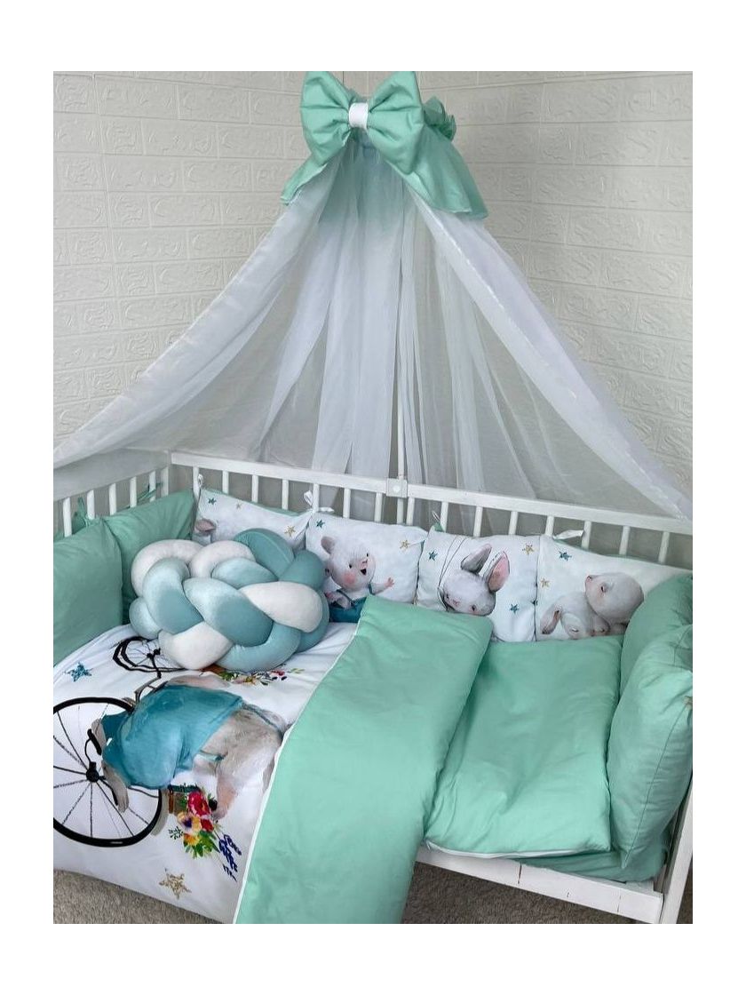 ❤ Набір принт коса з органайзером. Колір - Заєць на велосипеді (#70052194) ✓ Anna Konvert