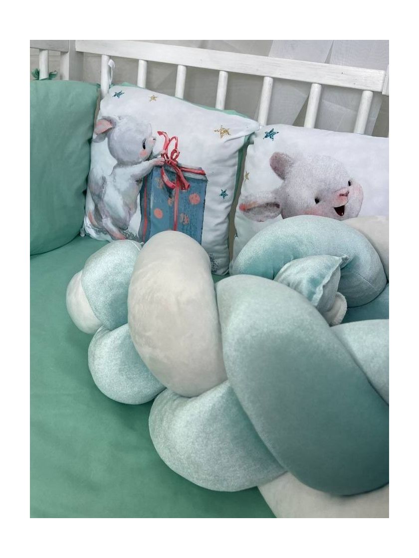 ❤ Набір принт коса з органайзером. Колір - Заєць на велосипеді (#70052194) ✓ Anna Konvert