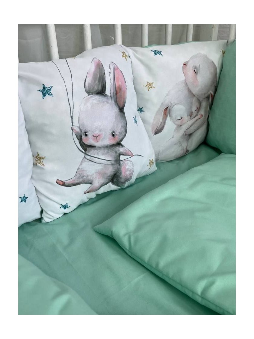 ❤ Набір принт коса з органайзером. Колір - Заєць на велосипеді (#70052194) ✓ Anna Konvert