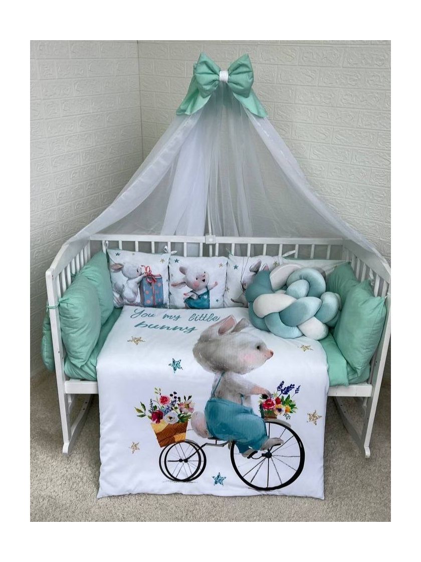 ❤ Набір принт коса з органайзером. Колір - Заєць на велосипеді (#70052194) ✓ Anna Konvert