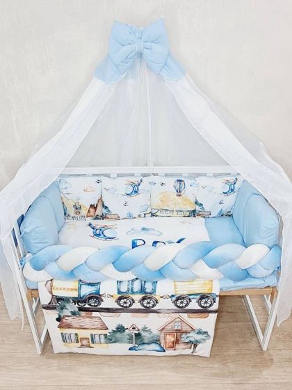 ❤ Набір принт коса з органайзером. Колір - Потяг, літак Boy (#54791668) ✓ Anna Konvert 2