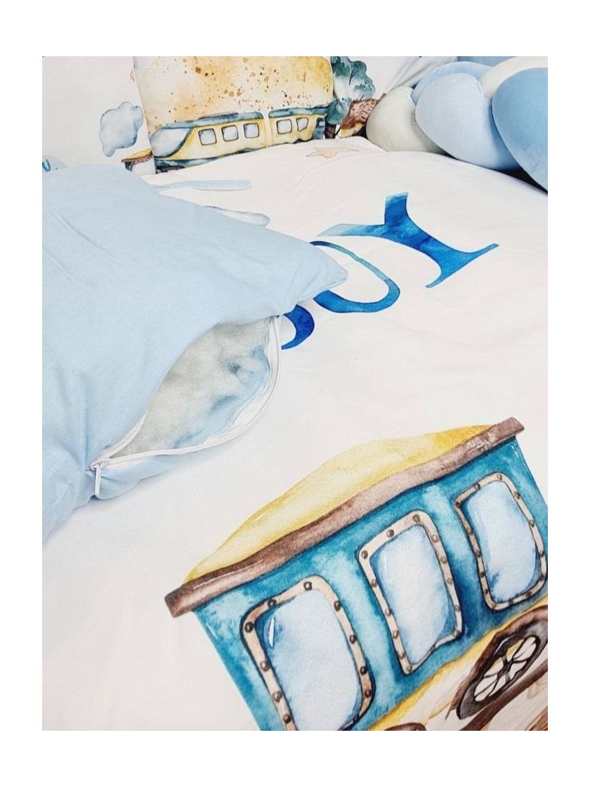 ❤ Набір принт коса з органайзером. Колір - Потяг, літак Boy (#54791668) ✓ Anna Konvert