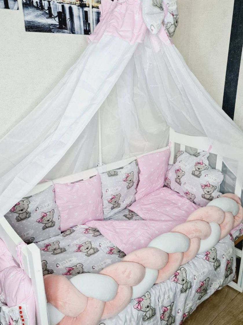 ❤ Набір з косою на 2 боки Bonna. Принт - Girl з зірками на рожевому (#76332213) ✓ Anna Konvert