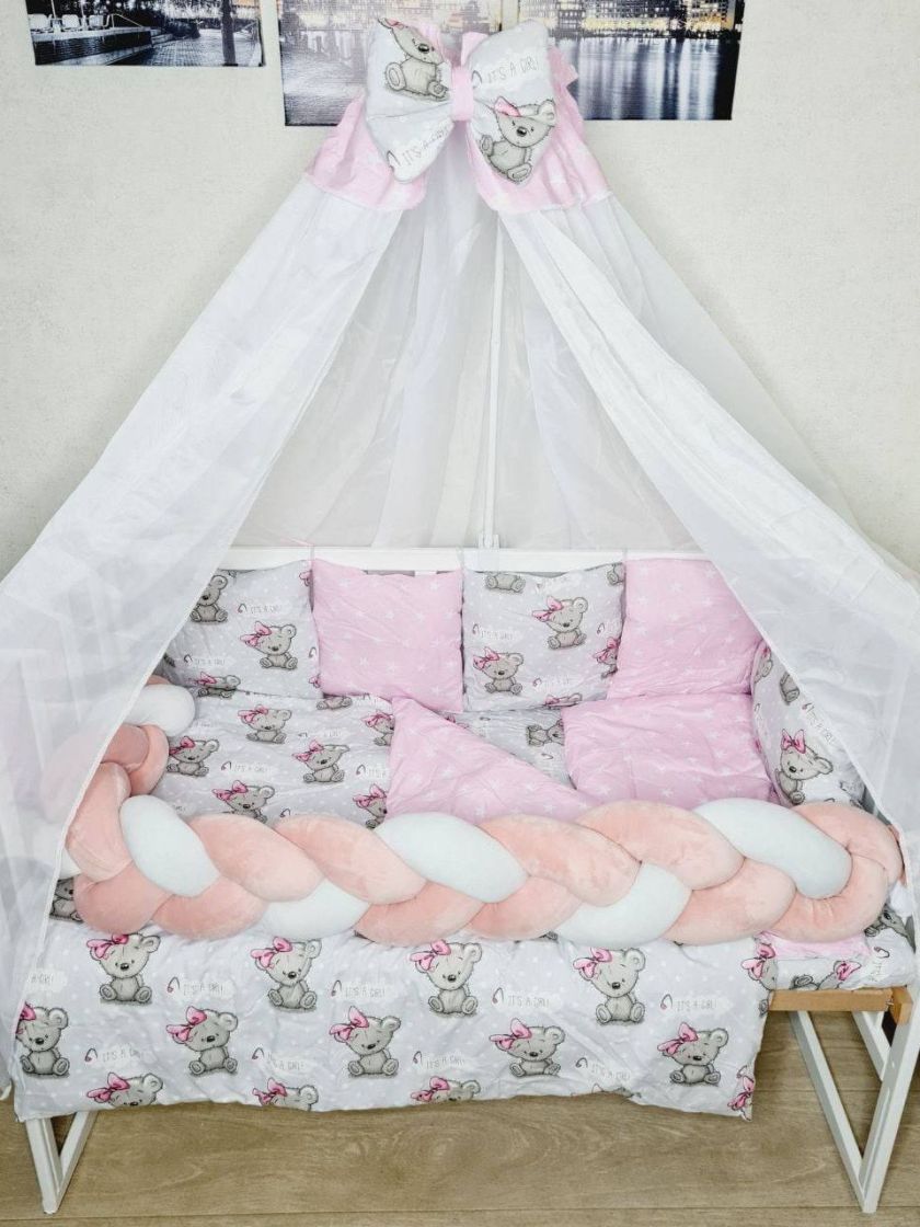 ❤ Набір з косою на 2 боки Bonna. Принт - Girl з зірками на рожевому (#76332213) ✓ Anna Konvert