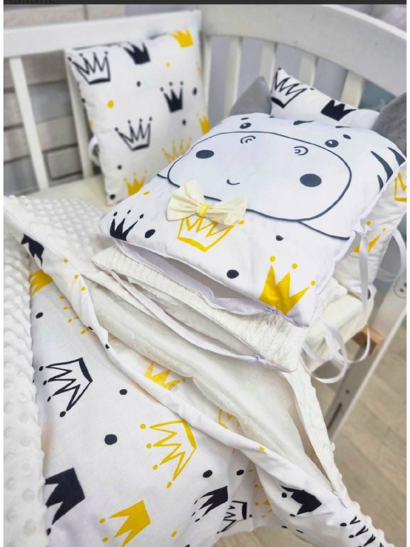 ❤ Набір у ліжко звірі з вʼязкою. Принт - Вершковий. Тип - З косою (#36654851) ✓ Anna Konvert