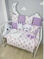 ❤ Набір у ліжко звірі з вʼязкою. Принт - Ліловий. Тип - З косою (#68539741) ✓ Anna Konvert