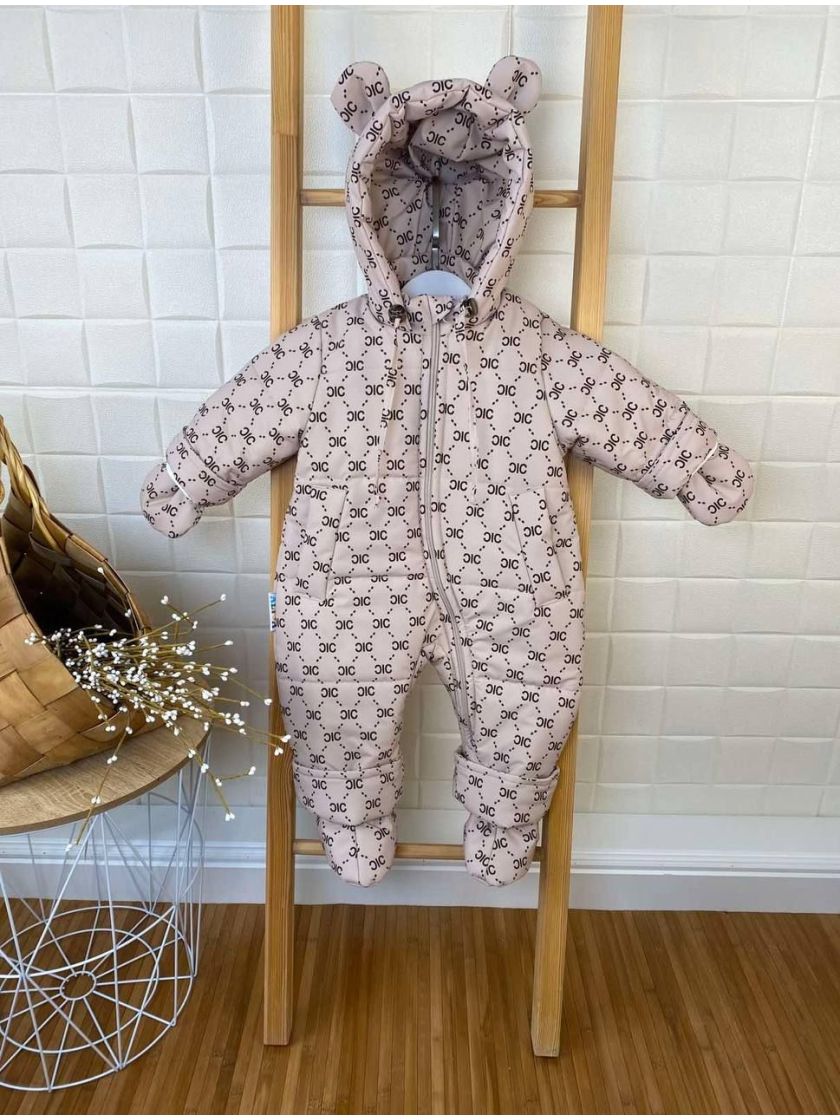 ❤ Демісезонний комбінезон фешн. Колір - Бежевий. Розмір - 68см (#65911104) ✓ Anna Konvert