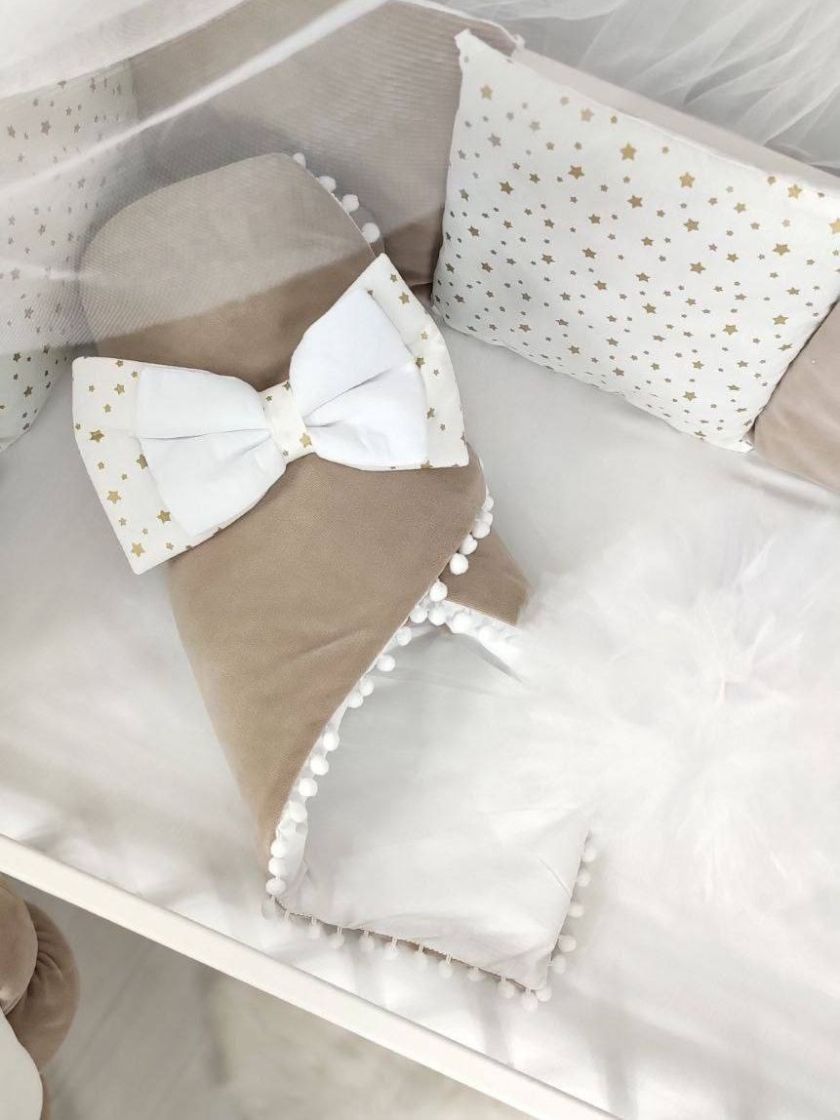 ❤ Набір велюровий з шатром Elliz. Принт - Шоколадний (#69002457) ✓ Anna Konvert