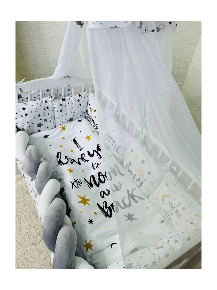 ❤ Набір принт коса з органайзером. Колір - Букви з зірками (#0230) ✓ Anna Konvert