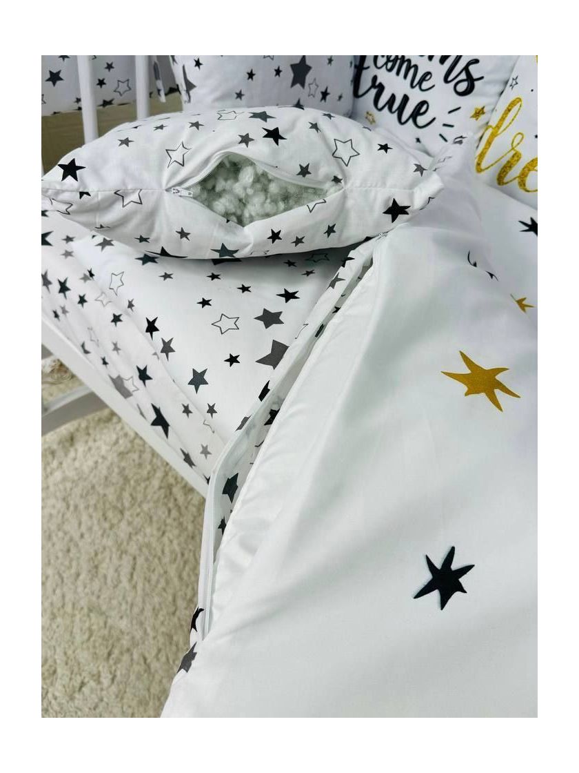 ❤ Набір принт коса з органайзером. Колір - Букви з зірками (#0230) ✓ Anna Konvert