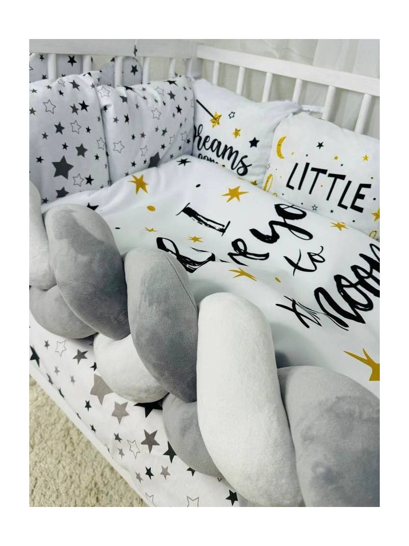 ❤ Набір принт коса з органайзером. Колір - Букви з зірками (#0230) ✓ Anna Konvert