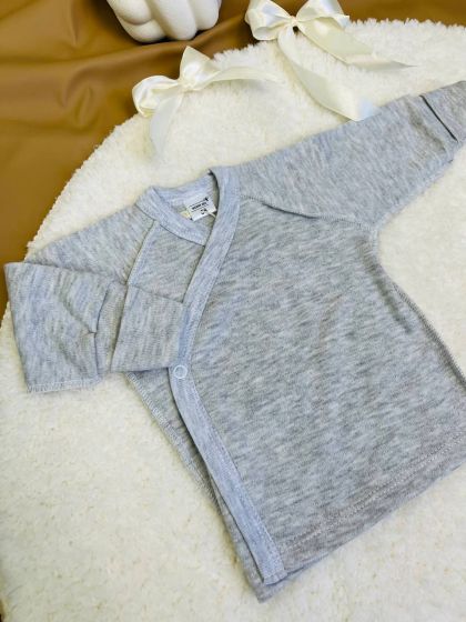 ❤ Комплект 3ка з сорочкою інтерлок 56см, Сірий в смужку сіру (#13005) ✓ Anna Konvert 2