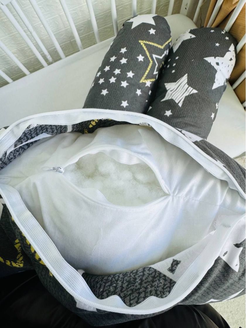 ❤ Подушка для вагітних. Принт - Великі зірки на графітному (#35500794) ✓ Anna Konvert