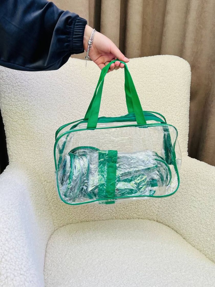 ❤ Сумка у пологовий, набір 3 шт, XL55×44см, L46×33см, S32×22см. Колір - Зелений (#96061437) ✓ Anna Konvert