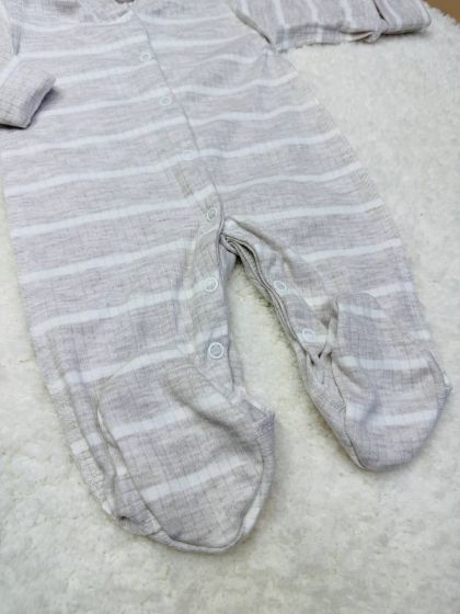 ❤ Чоловічок інтерлок в рубчик, Ромашка. Принт - Бежевий в смужку. Розмір - 56-62см (#85543732) ✓ Anna Konvert 2