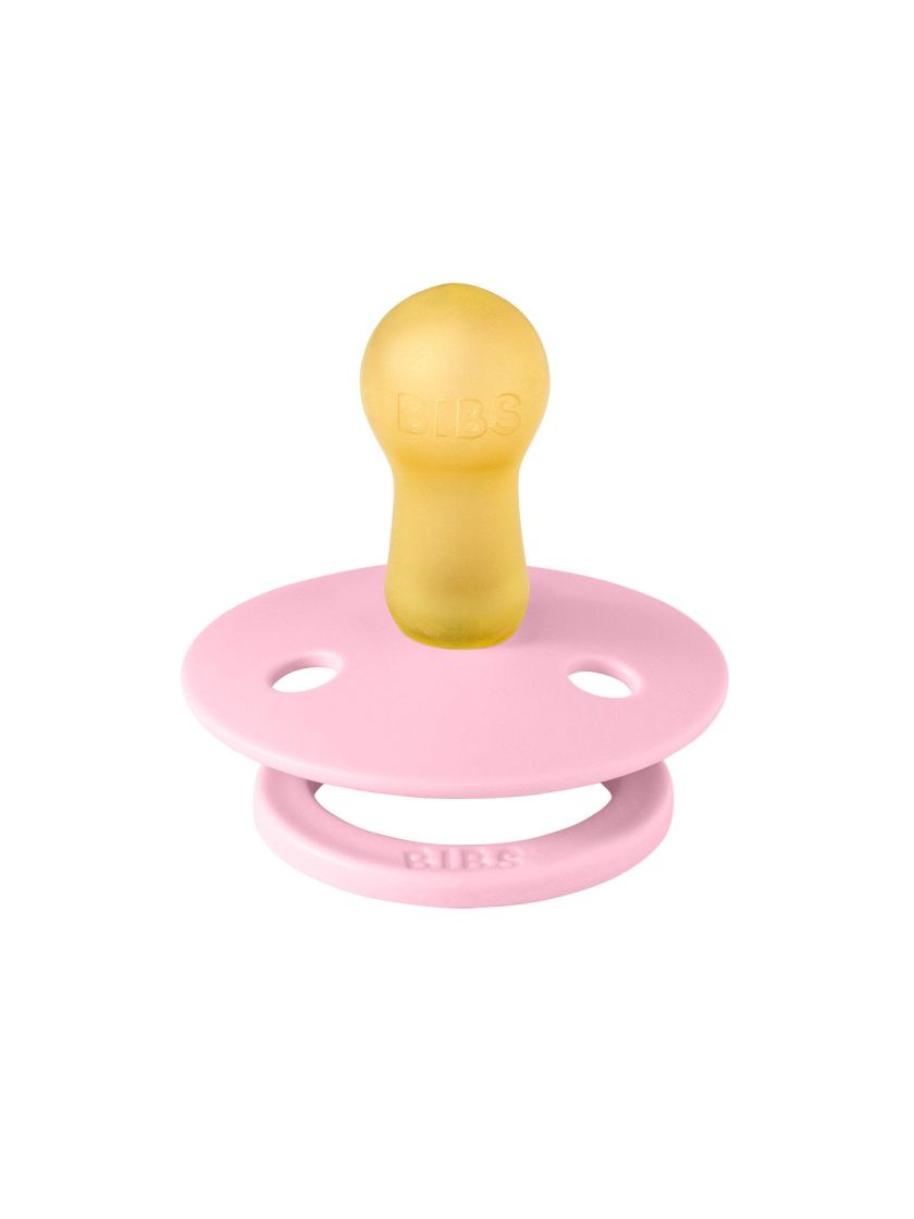 ❤ Соска пустушка BIBS Colour Latex Round (кругла). Колір - Baby Pink. Розмір - 6-18 міс (#50500080) ✓ Anna Konvert