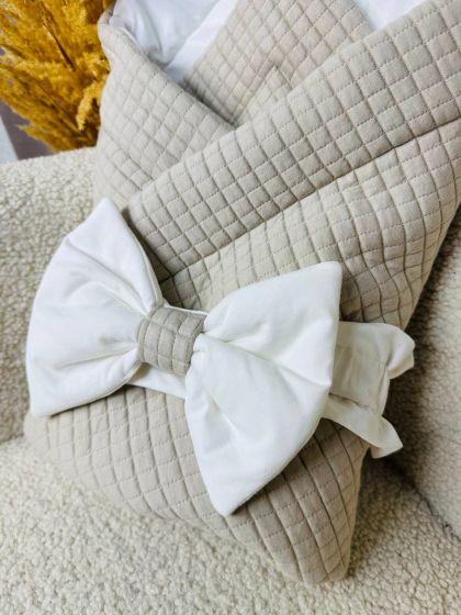 ❤ Конверт на виписку, в квадратик, Розмір 80*80см. Колір - Капучино (#71701519) ✓ Anna Konvert 2